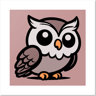 Cartoon Owl Posters and Art